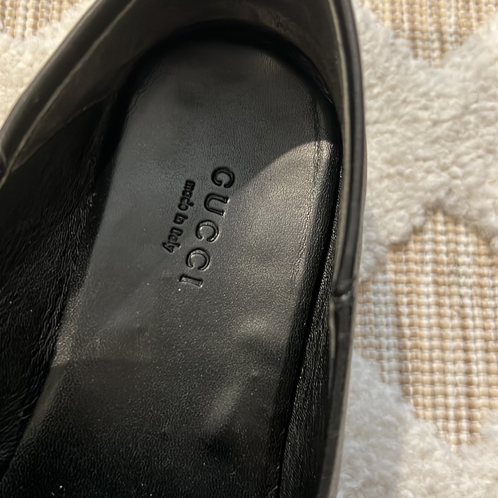 Authentic- Gucci Womans Brixton Collapsible Apron Toe Loafers - Picture 2 of 9